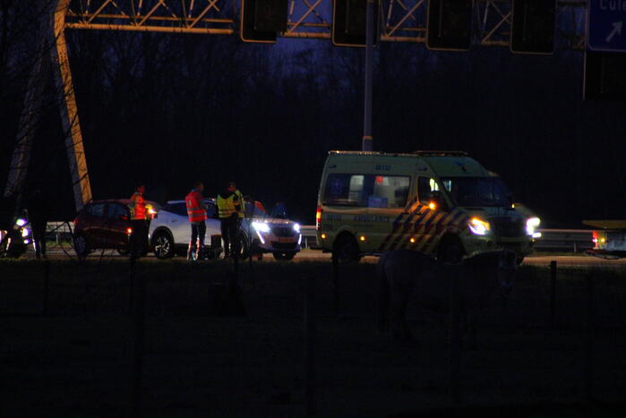 Flinke vertraging door ongeval op snelweg