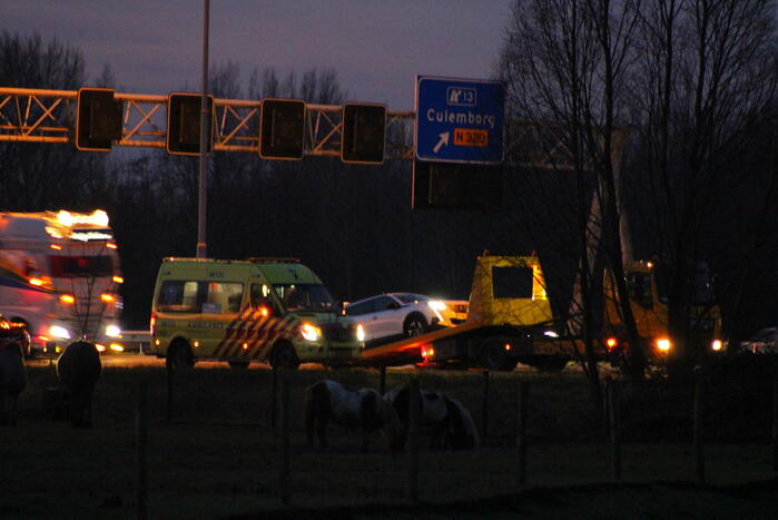 Flinke vertraging door ongeval op snelweg