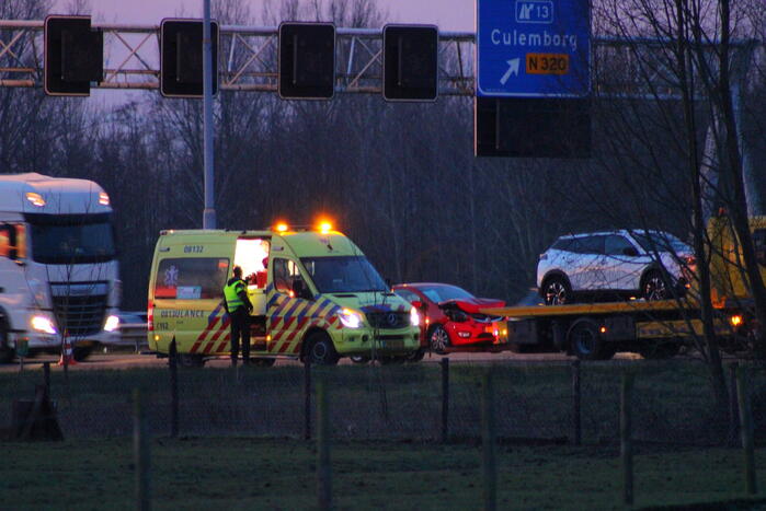 Flinke vertraging door ongeval op snelweg