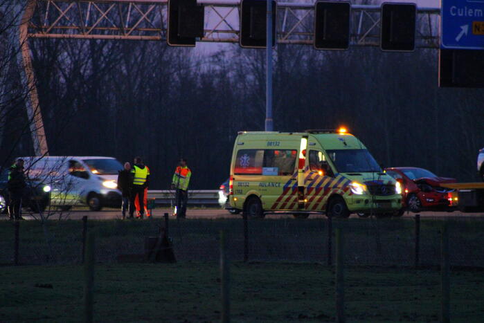 Flinke vertraging door ongeval op snelweg