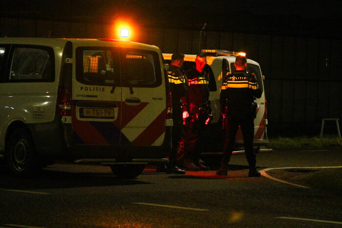 Grote gaslekkage door omver gereden gaskast