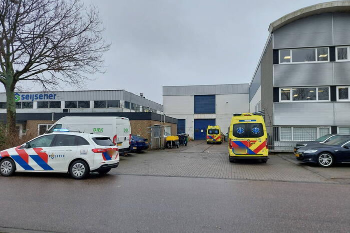 Gewonde bij bedrijfsongeval