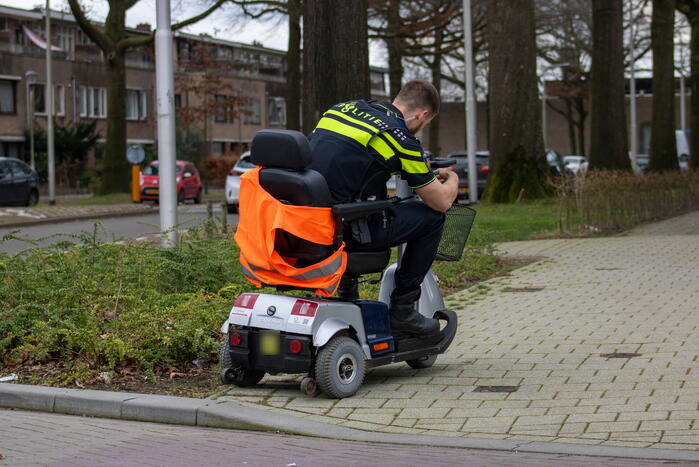 Botsing tussen scootmobiel en auto