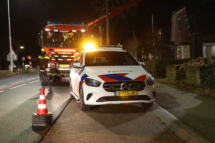 Brand in schoorsteen van vrijstaande woning