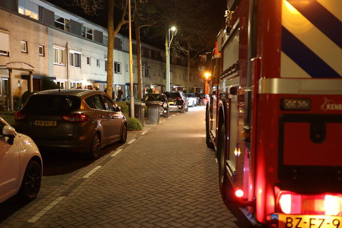 Brand op balkon van woning