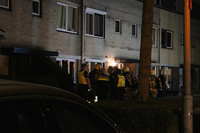 Brand op balkon van woning