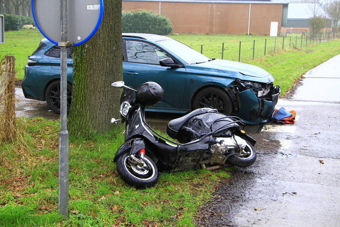 Flinke schade bij ongeval met scooter