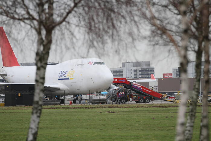 Groot alarm vanwege vliegtuig in de problemen