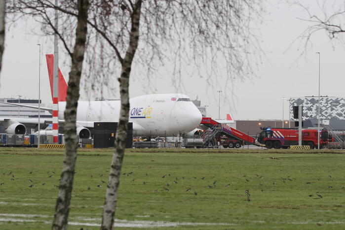 Groot alarm vanwege vliegtuig in de problemen