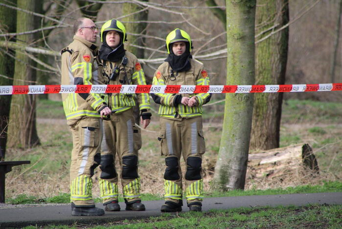 Gouwe bos afgesloten vanwege stormschades