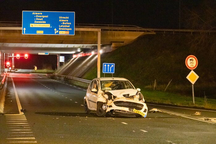 Veel schade bij botsing op kruising