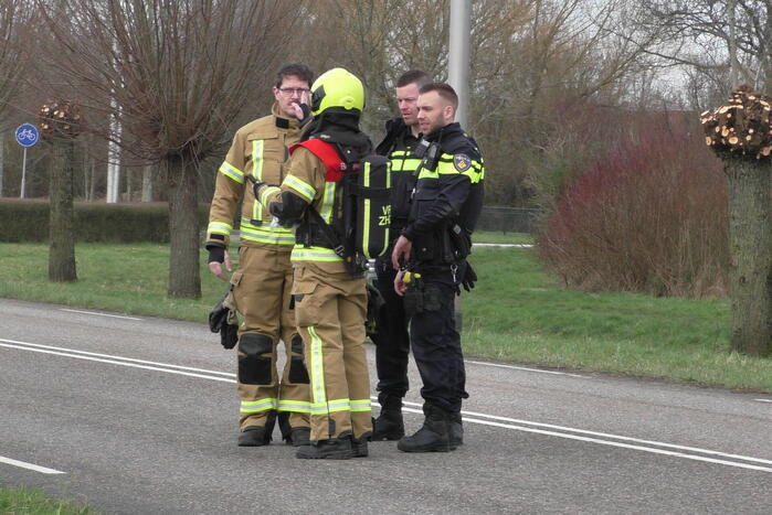 Onderzoek naar mogelijke gaslekkage in verdeelstation