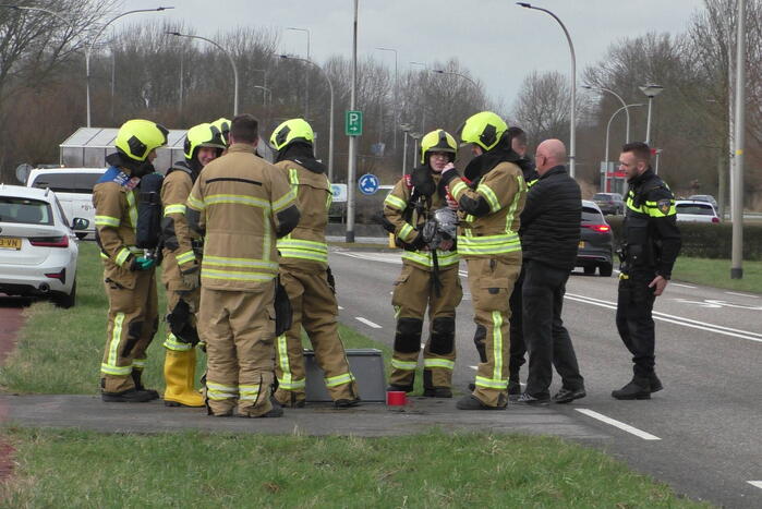 Onderzoek naar mogelijke gaslekkage in verdeelstation