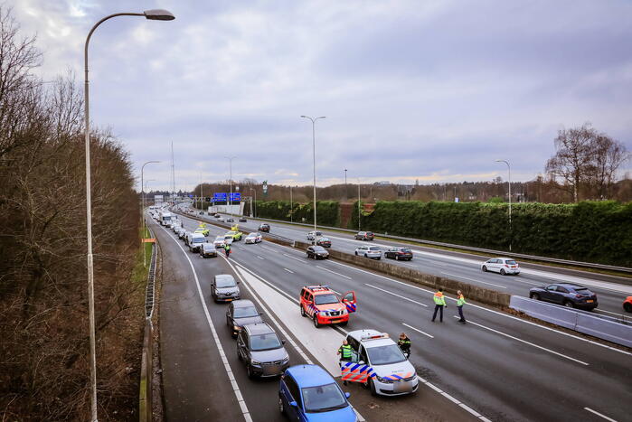 Snelweg afgesloten vanwege ernstig incident