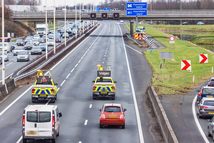 Snelweg afgesloten vanwege ernstig incident