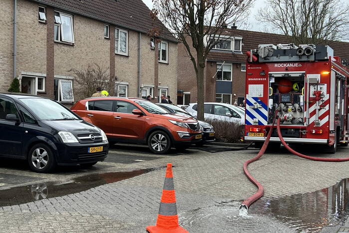 Felle brand in keuken van woning