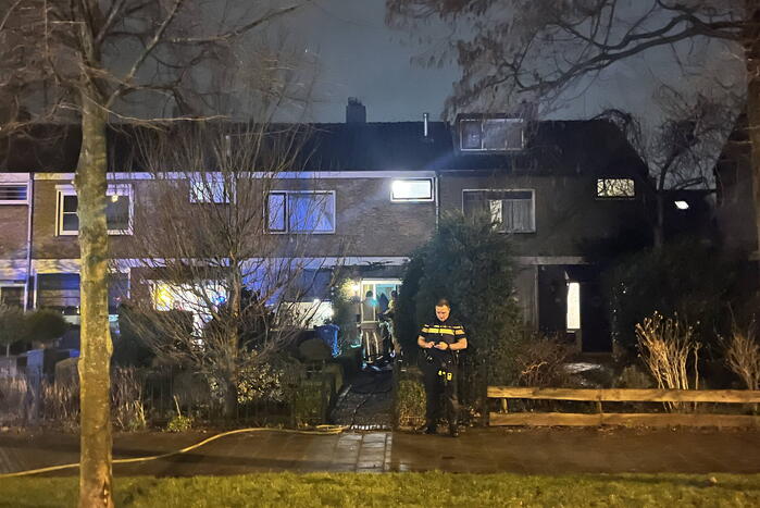 Brand in woning snel geblust