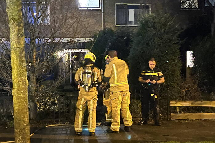 Brand in woning snel geblust