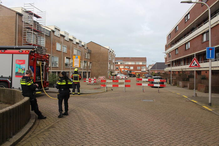 Gasleiding geraakt tijdens graafwerkzaamheden