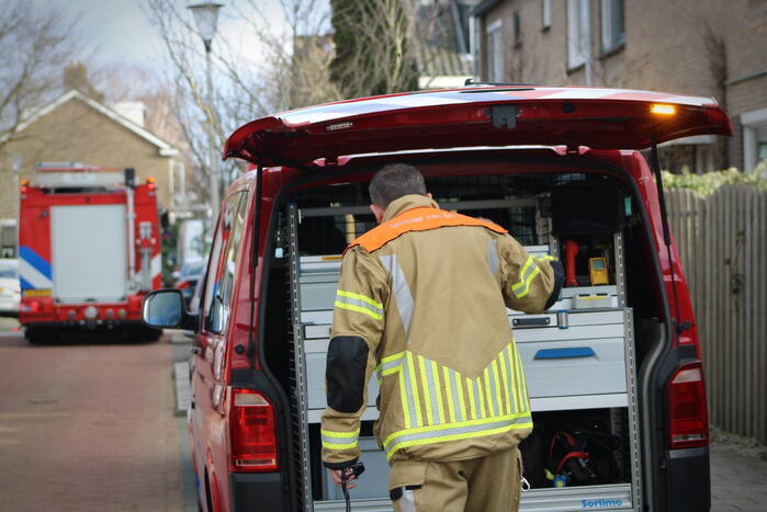 Gasleiding geraakt tijdens werkzaamheden