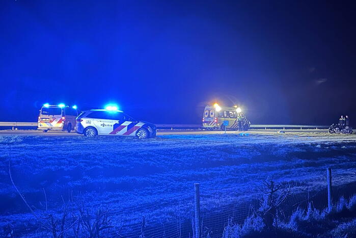Motorrijder gewond bij ongeval