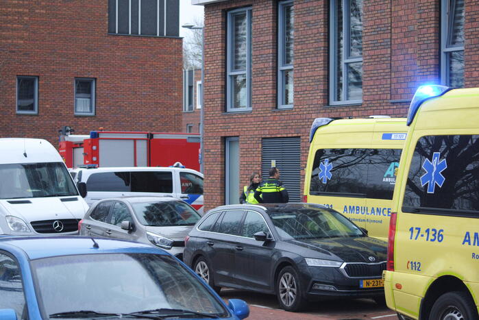 Traumaheli landt voor medische noodsituatie