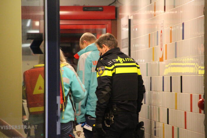 Brand op achtste verdieping van flat