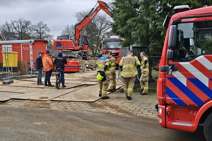 Gaslek op bouwplaats voormalig kinderdagverblijf