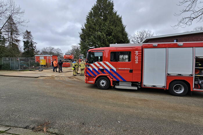 Gaslek op bouwplaats voormalig kinderdagverblijf