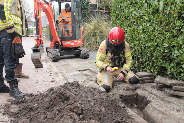 Gaslekkage door graafwerkzaamheden