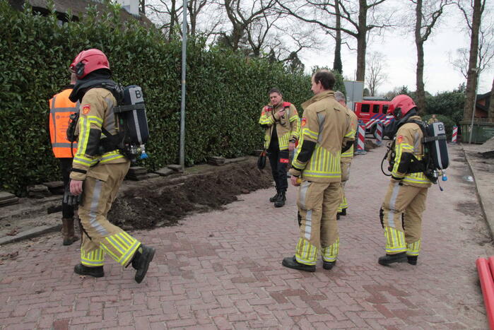 Gaslekkage door graafwerkzaamheden