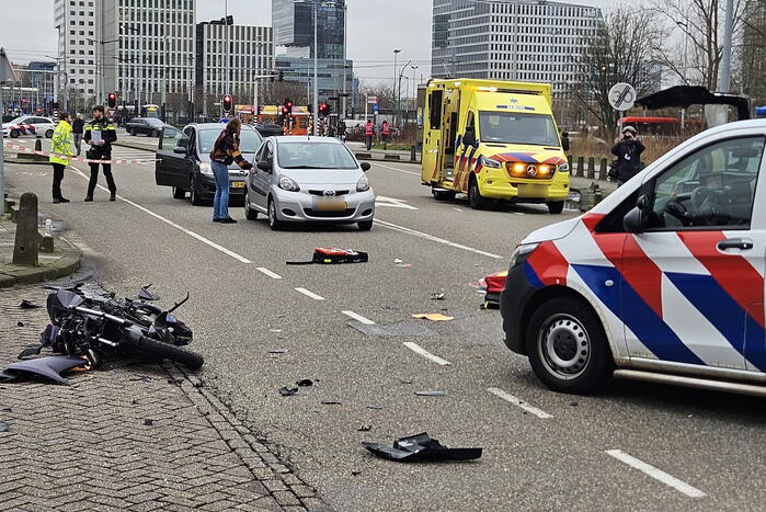 Ernstig ongeval tussen motorrijder en automobilist