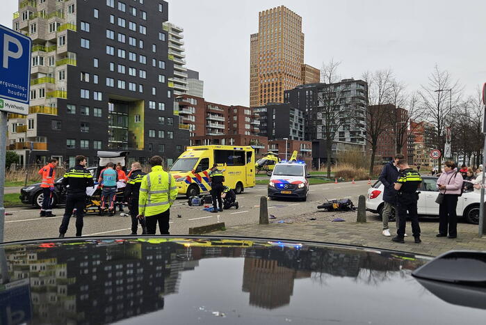 Ernstig ongeval tussen motorrijder en automobilist