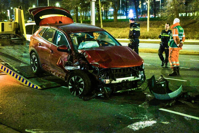 Veel schade bij botsing