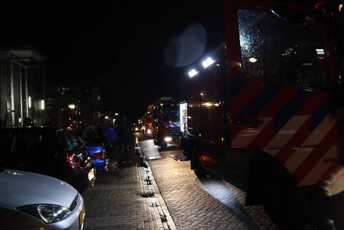 Flinke rookontwikkeling bij brand in woning