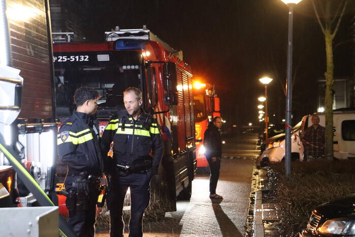 Flinke rookontwikkeling bij brand in woning