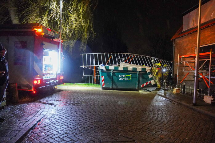 Opnieuw stormschade bij woning