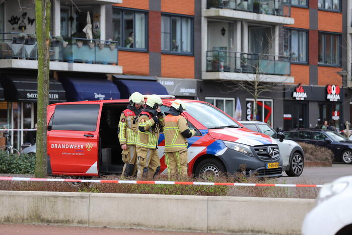 Winkelplein afgesloten vanwege gaslekkage