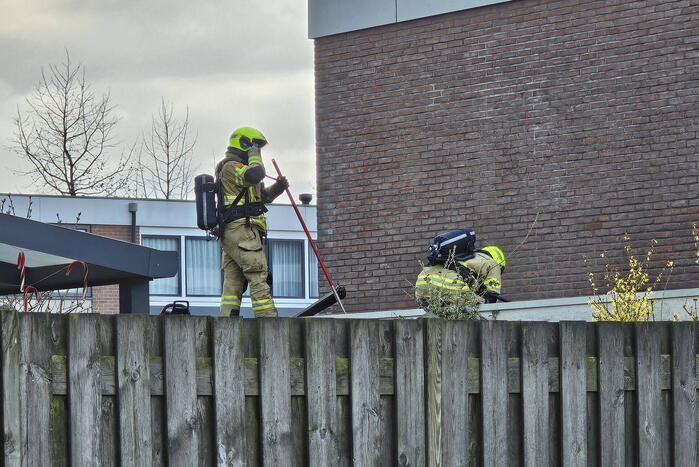 Brand in schuur van woning