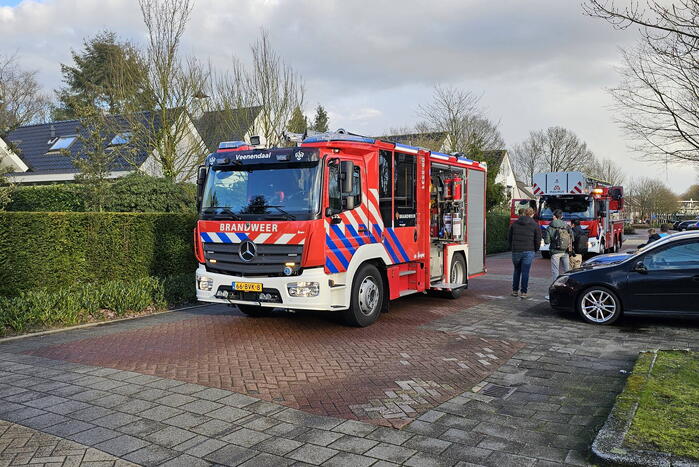 Isolatiemateriaal vat vlam in woning