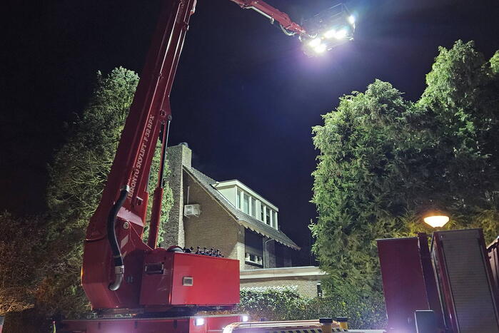 Brandweer ingezet voor brand in een schoorsteen