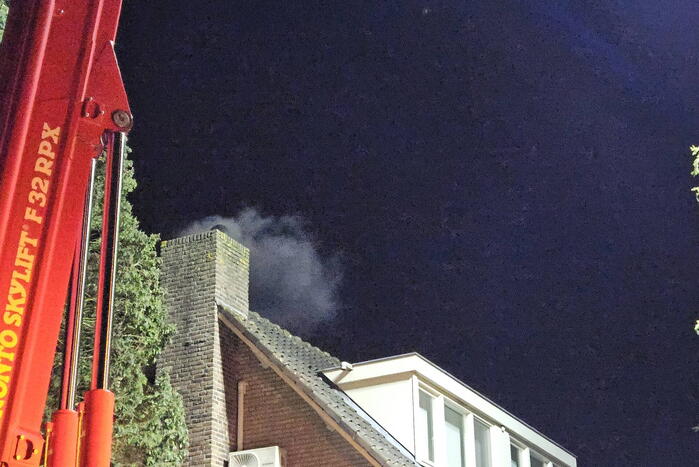 Brandweer ingezet voor brand in een schoorsteen
