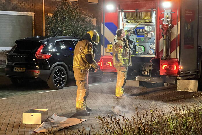 Schoorsteen geveegd vanwege brand