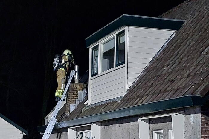 Schoorsteenbrand in de kiem gesmoord