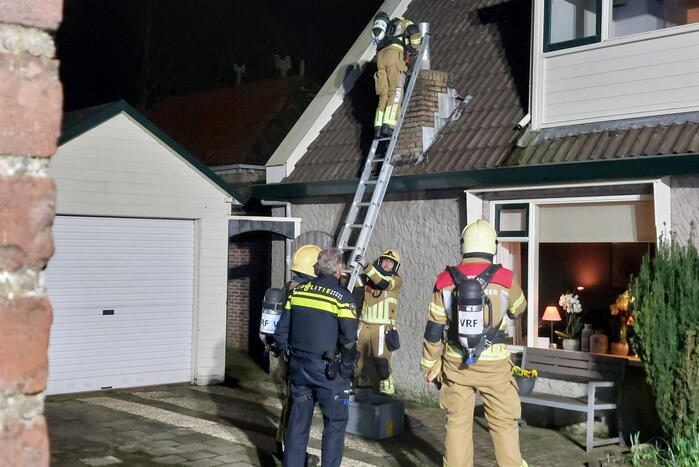 Schoorsteenbrand in de kiem gesmoord