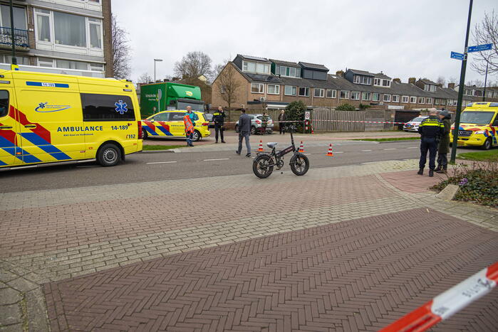 Meisje op een fatbike aangereden