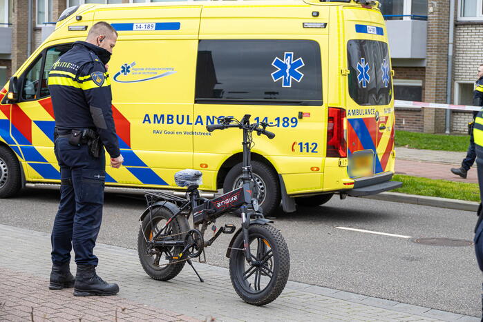 Meisje op een fatbike aangereden