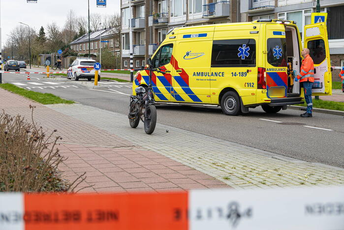 Meisje op een fatbike aangereden