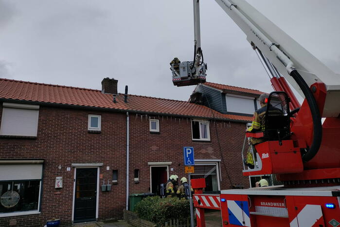 Brandweer ingezet voor brand in schoorsteen