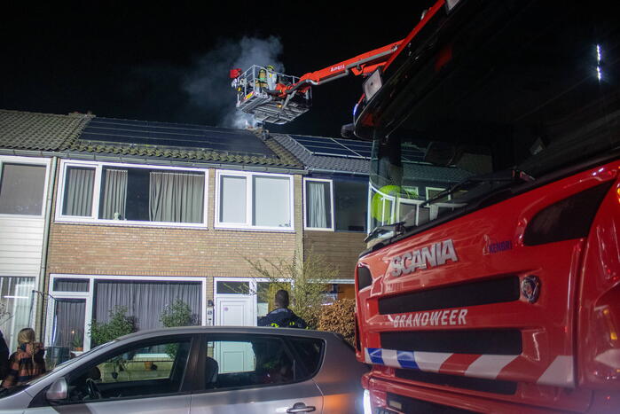 Flinke rookontwikkeling door schoorsteenbrand